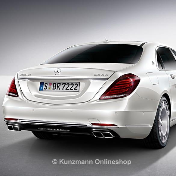 Mercedes-Benz rear diffusor upgrade kit S-Class W222 black 4 pipes chrome W222-Diffusor-s-4fc Review