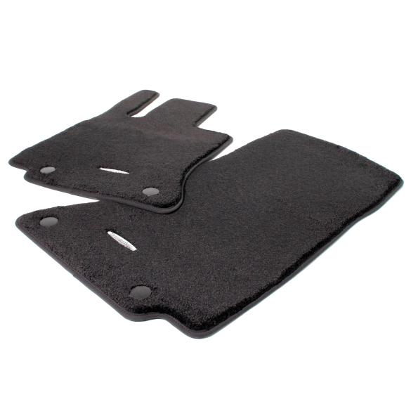 Mercedes-Benz high-pile Velour floor mats front black C-Class W206 S206 A2066805002 9K26 Review