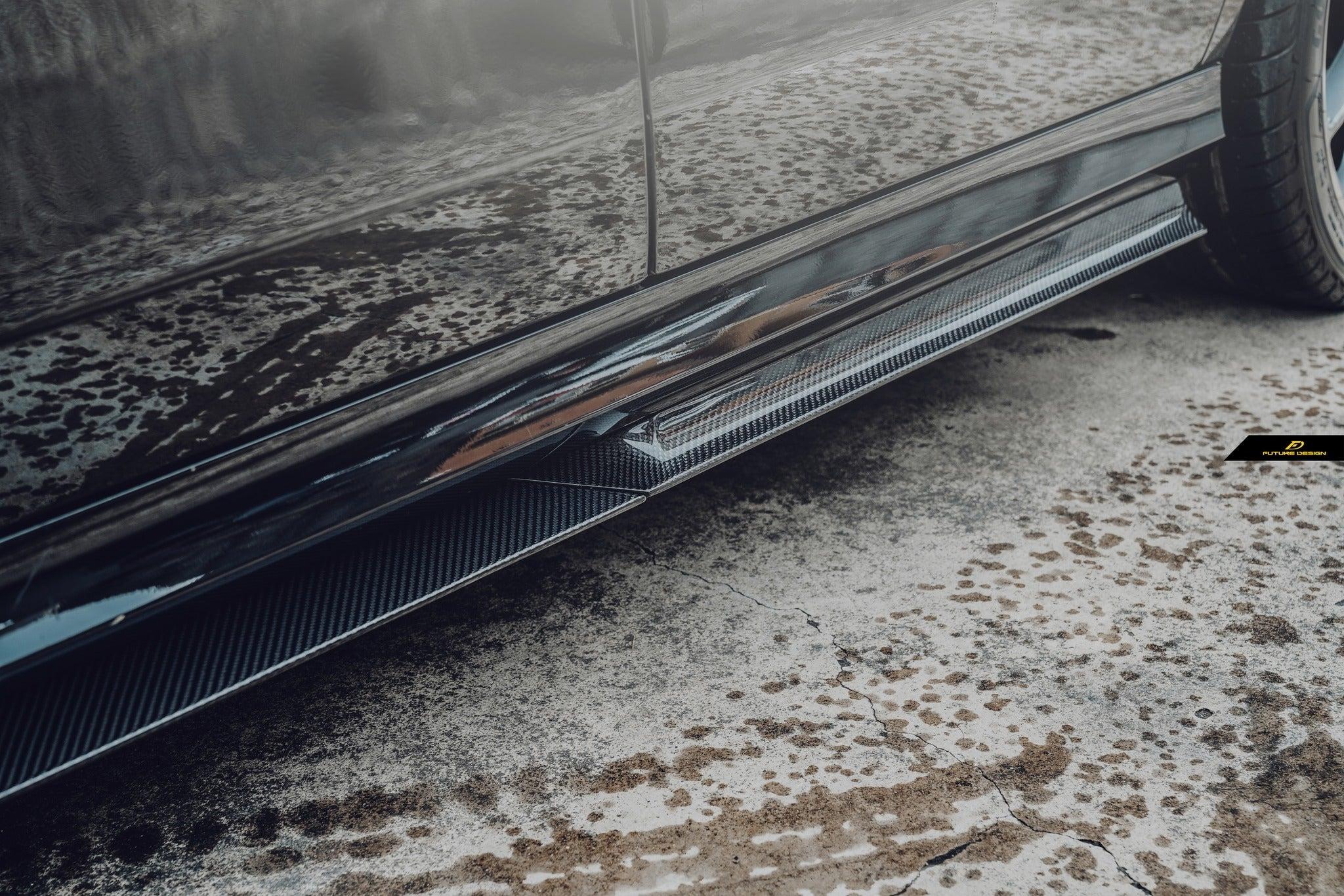Mercedes-Benz W213 facelift Sedan FD Carbon Side Skirt Splitter