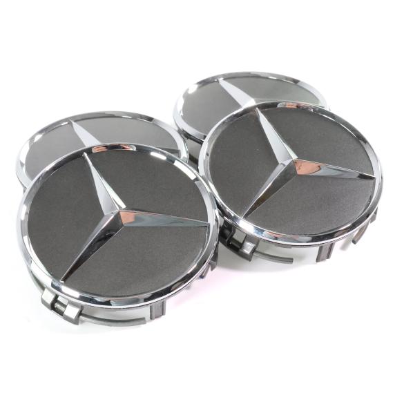 Mercedes-Benz Wheel hub cap set titanium grey A2204000125 9771-Satz Review