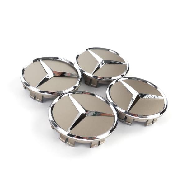 Mercedes-Benz Wheel hub inserts set tech gold 66,8 mm A0004003800 1190-B Review
