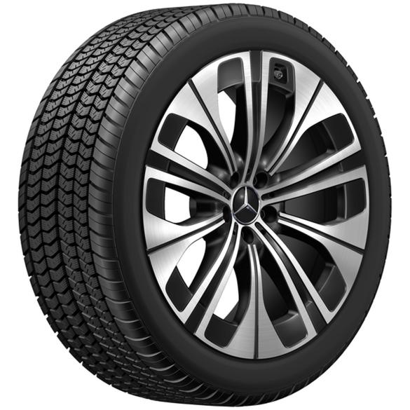 Mercedes-Benz winter complete wheels 21 inch EQS SUV X296 5-spoke black Goodyear Q440301410-220/230 Review
