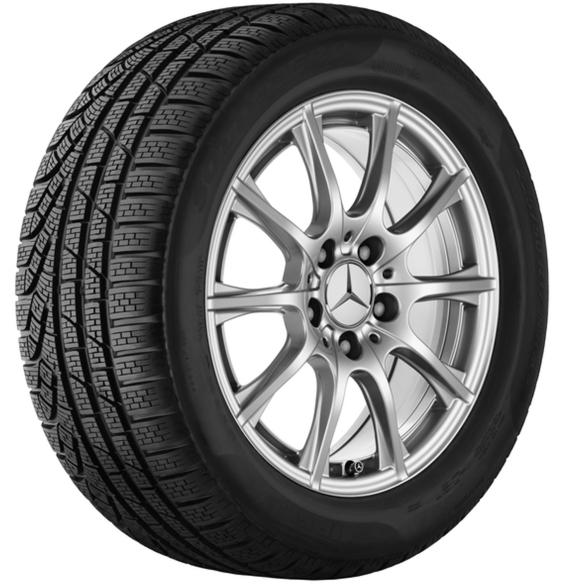 Mercedes-Benz winter wheels 16 inch C-Class sedan W205 silver complete wheels set Q44014191014A/15A-W205 Review