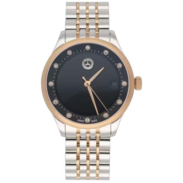 Mercedes-Benz Wristwatch ladies Classic Elegance rose gold silver black B66041753 Review