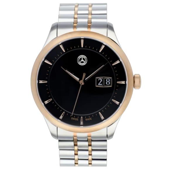 Mercedes-Benz Wristwatch Men's Classic Elegance rose gold silver black B66041755 Review
