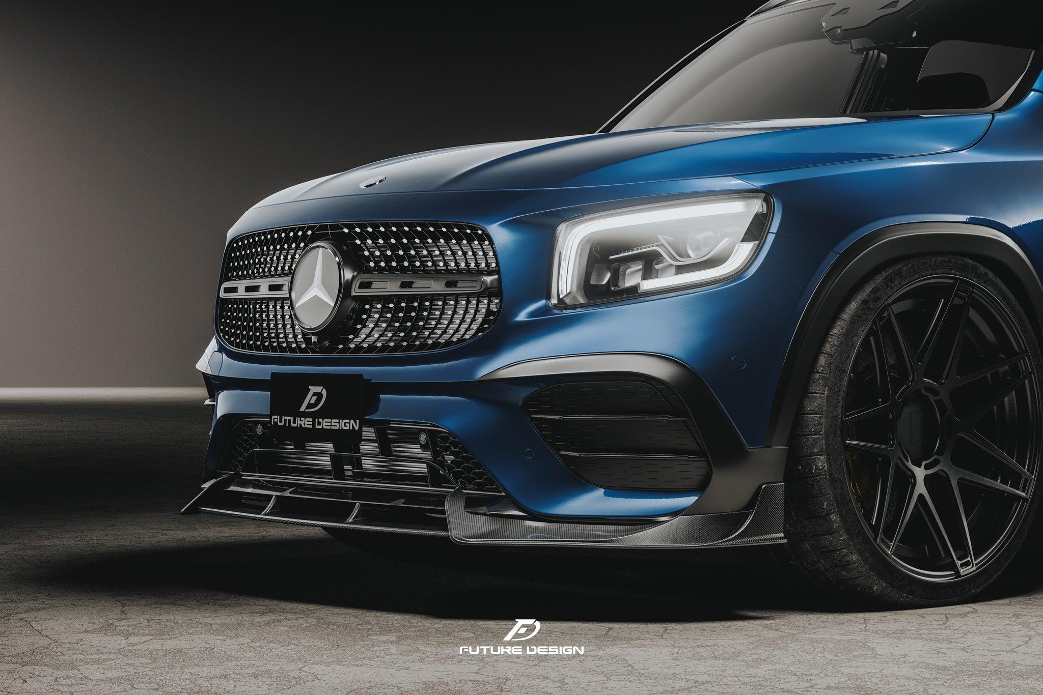 Mercedes-Benz X247 GLB FD V2 Carbon Front Lip (3-Piece)