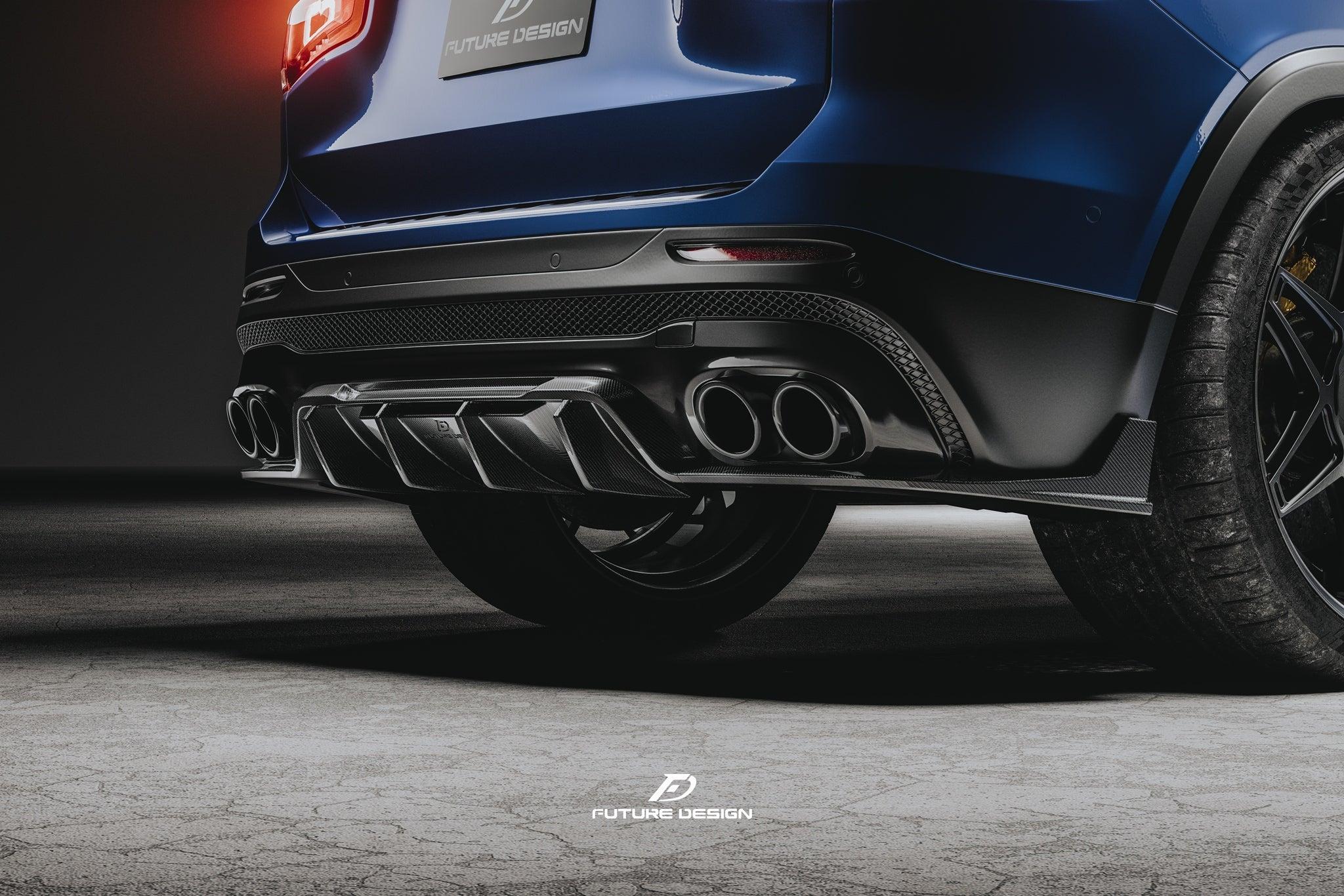 Mercedes-Benz X247 GLB FD V2 Carbon Rear Diffuser (3-Piece)